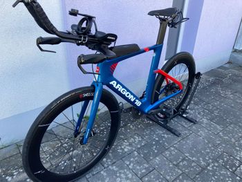 Used Argon 18 E-117 Tri Disc SRAM Rival AXS 2024 2024 Road & Gravel, Blue — image 3 of 14