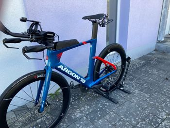 Used Argon 18 E-117 Tri Disc SRAM Rival AXS 2024 2024 Road & Gravel, Blue — image 2 of 14