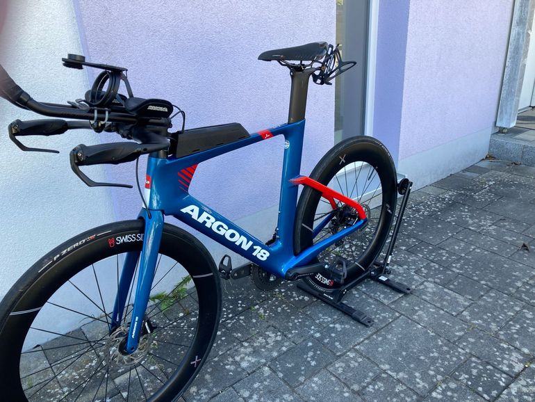 Used Argon 18 E-117 Tri Disc SRAM Rival AXS 2024 2024 Road & Gravel, Blue — image 2 of 14