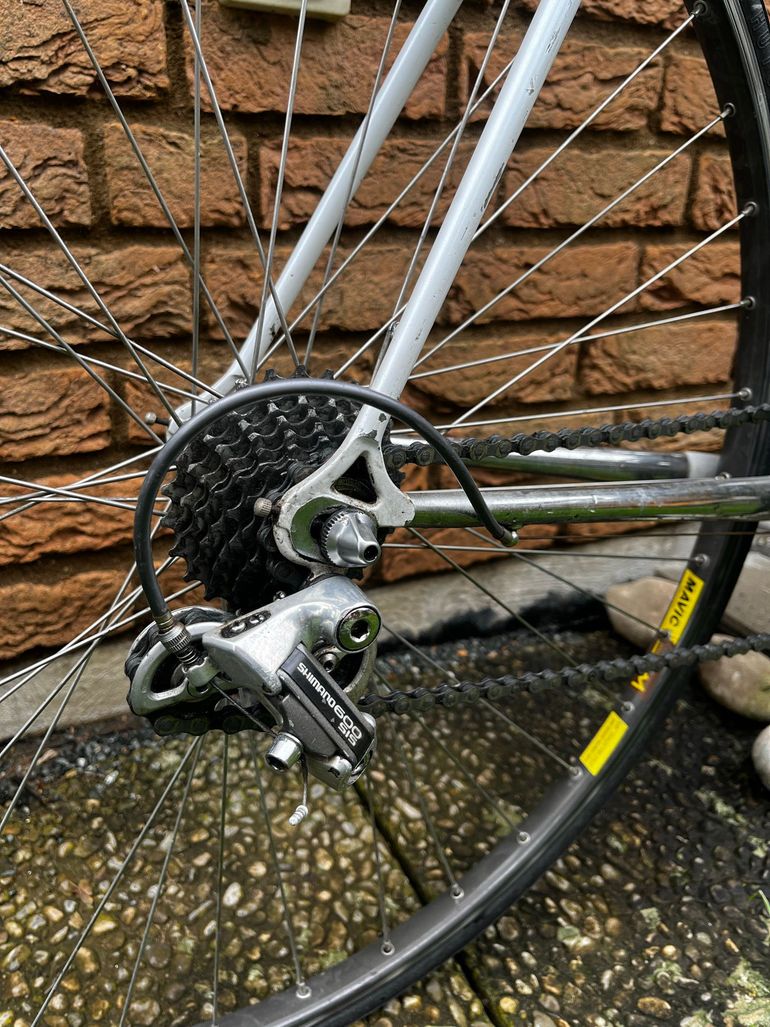 Used Shimano Vintage Rennrad 58cm 2000 Road & Gravel, Light Gray — image 10 of 12