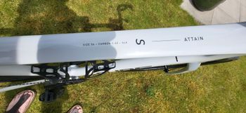 Used CUBE ATTAIN C:62, SLX 2025 2025 Road & Gravel, White — image 4 of 7
