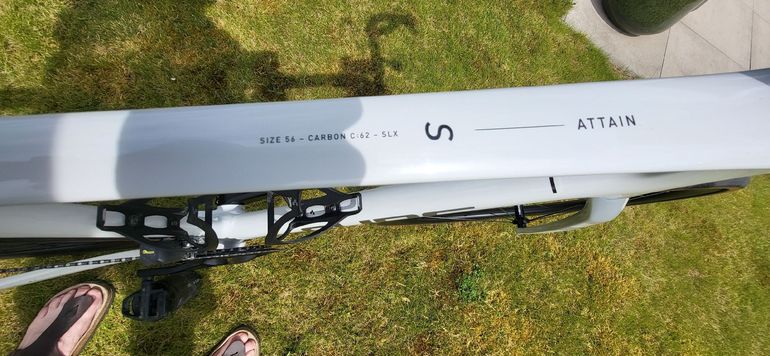 Used CUBE ATTAIN C:62, SLX 2025 2025 Road & Gravel, White — image 4 of 7
