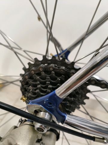 Used Francesco Moser Custom Campagnolo Chorus 1992 Road & Gravel, Blue — image 12 of 14