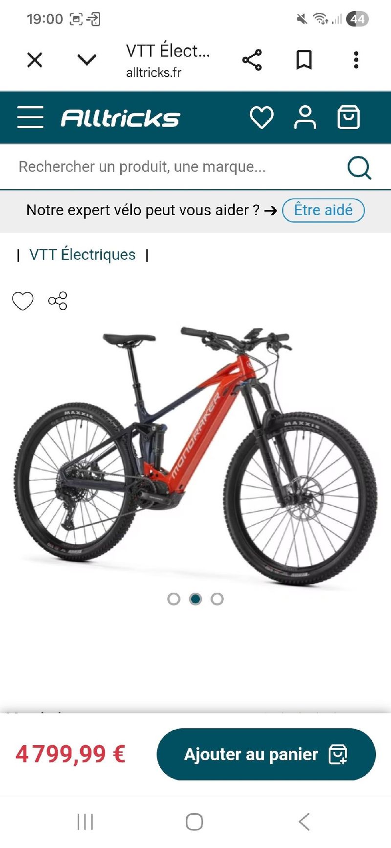 Used Mondraker CHASER R 2025 2025 Mountainbike, Red, 29 — image 2 of 3