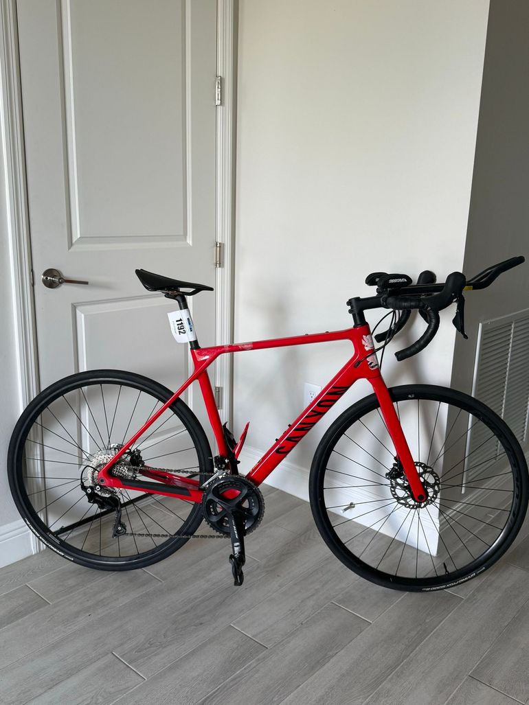 Used Canyon Endurace CF 7 Disc 2023 2023 Road & Gravel, Red — image 1 of 6