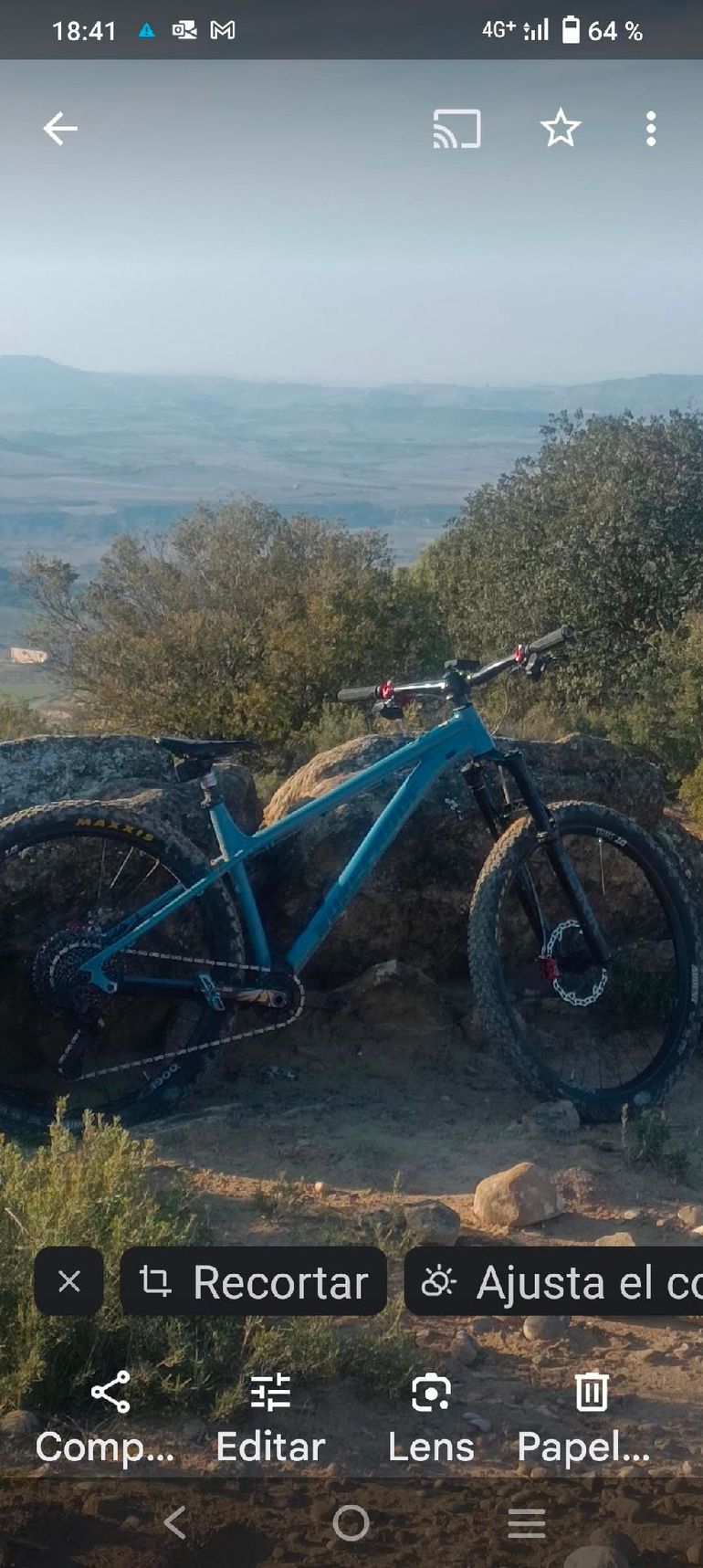 Used Nukeproof Nukeproof Custom SRAM GX Eagle AXS 2022 Mountainbike, Blue — image 4 of 5