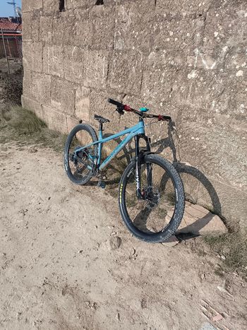Used Nukeproof Nukeproof Custom SRAM GX Eagle AXS 2022 Mountainbike, Blue — image 1 of 5
