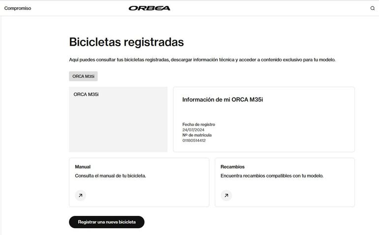 Used Orbea ORCA M35i 2024 2024 Road & Gravel, Red — image 5 of 5