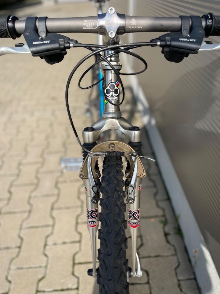 Used Colnago Colnago Custom Shimano Deore XT 1997 Mountainbike, Light Gray — image 5 of 18