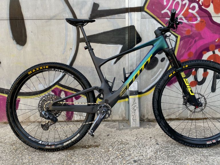 Used Scott Spark RC Team Issue AXS 2023 2023 Mountainbike, Green, 29 — image 2 of 8