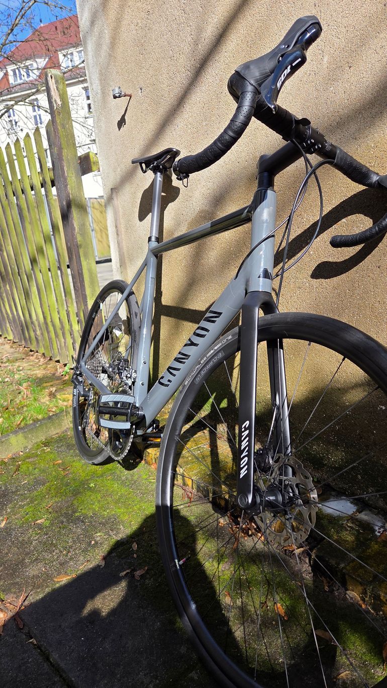 Used Canyon Endurace 7 RAW 2024 2024 Road & Gravel, Light Gray — image 2 of 11