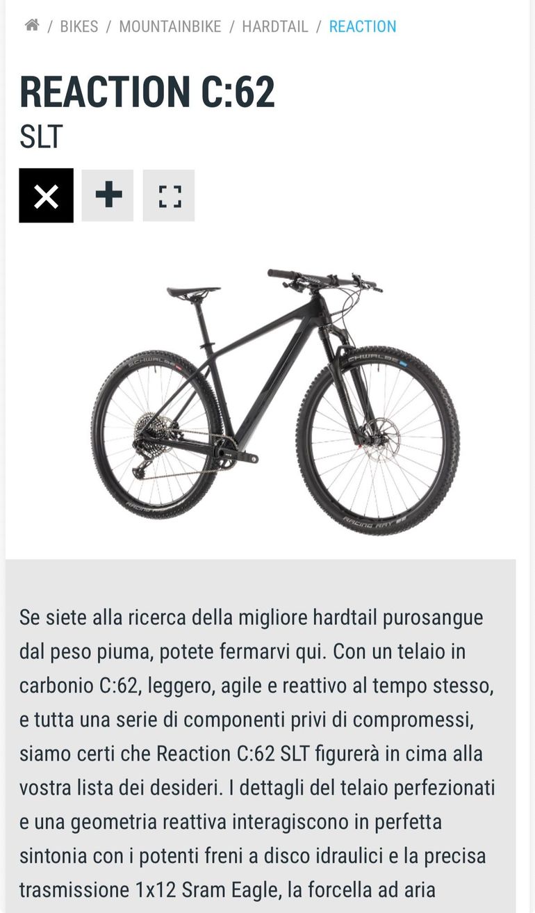 Used CUBE REACTION C:62 SLT 2020 2020 Mountainbike, Black, 29 — image 4 of 5