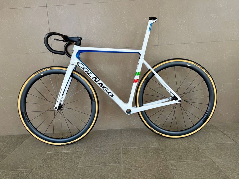 Used Colnago V3-RS Disc Frameset 2021 Frameset 2021 Road & Gravel, Blue — image 10 of 11