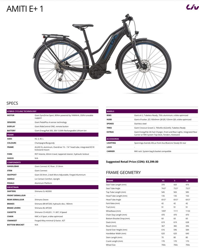Used Liv Amiti 2019 Urban — image 10 of 14