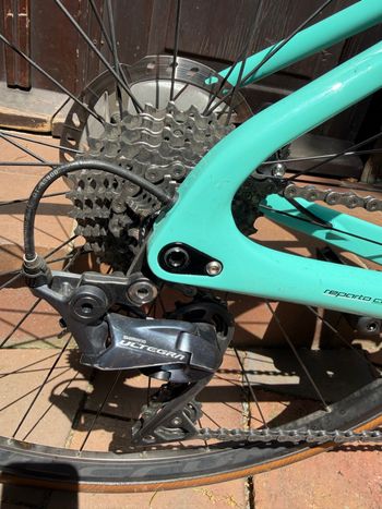 Used Bianchi Infinito XE Ultegra 2021 2021 Road & Gravel, Blue — image 9 of 9