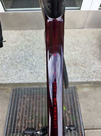 Used CUBE LITENING AIR C:68X RACE 2023 2023 Road & Gravel, Red — image 4 of 4