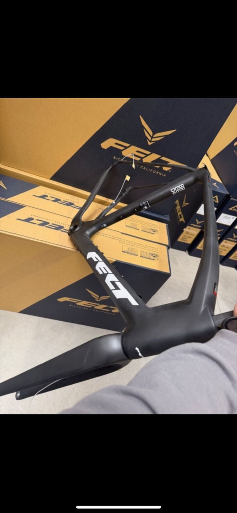 Used Felt BREED Advanced GRX 820 2024 Frameset 2024 Road & Gravel, Black — image 3 of 4
