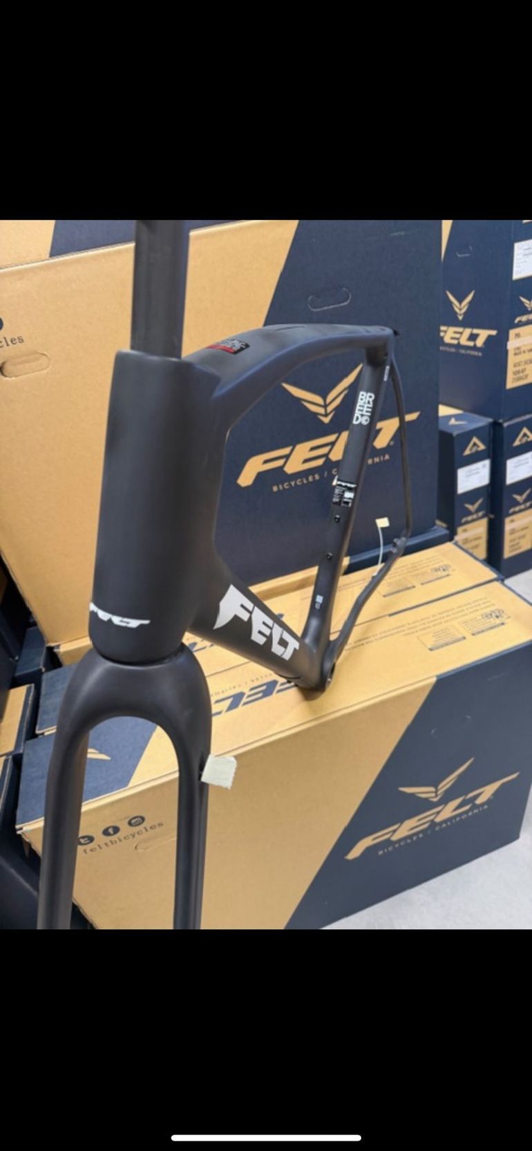 Used Felt BREED Advanced GRX 820 2024 Frameset 2024 Road & Gravel, Black — image 2 of 4
