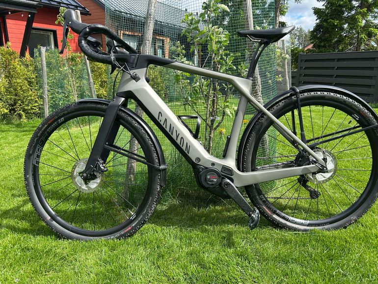 Used Canyon Grail:ON CF 7 2021 2021 Road & Gravel, Light Gray — image 2 of 10