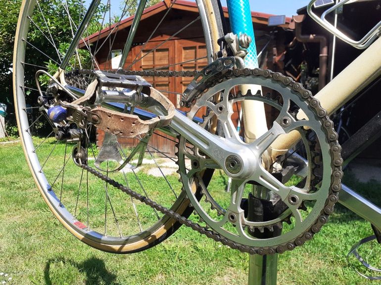 Used Rebellato Bicicletta Da Corsa Vintage (1985 Circa), Telaio Artigianale Rebellato In Tubi Acciaio Columbus SLX 1985 Road & Gravel, Blu — image 5 of 26