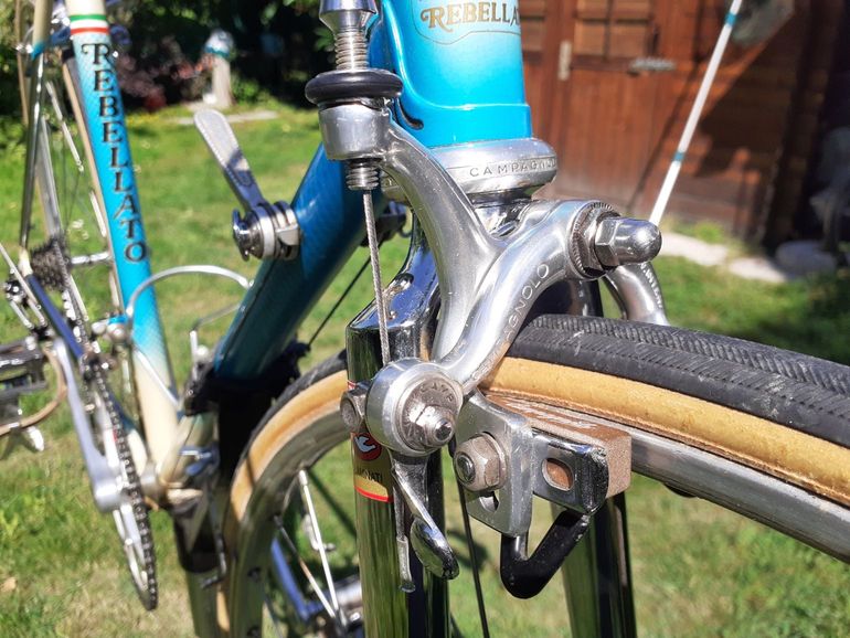 Used Rebellato Bicicletta Da Corsa Vintage (1985 Circa), Telaio Artigianale Rebellato In Tubi Acciaio Columbus SLX 1985 Road & Gravel, Blu — image 6 of 26