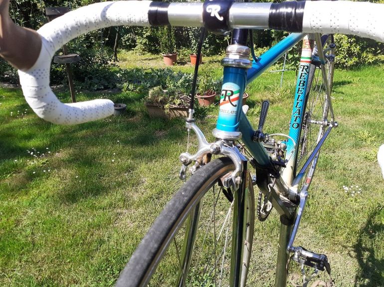 Used Rebellato Bicicletta Da Corsa Vintage (1985 Circa), Telaio Artigianale Rebellato In Tubi Acciaio Columbus SLX 1985 Road & Gravel, Blu — image 3 of 26