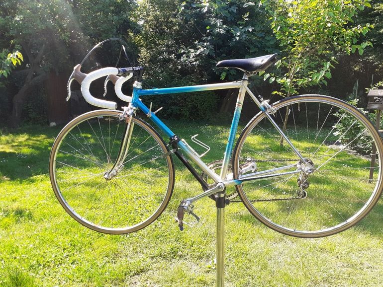 Used Rebellato Bicicletta Da Corsa Vintage (1985 Circa), Telaio Artigianale Rebellato In Tubi Acciaio Columbus SLX 1985 Road & Gravel, Blu — image 16 of 26