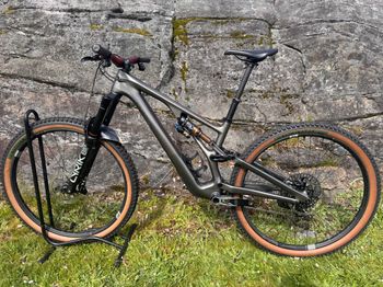 Used Specialized S-Works Stumpjumper EVO Frameset 2023 2023 Mountainbike, Light Gray — image 2 of 6