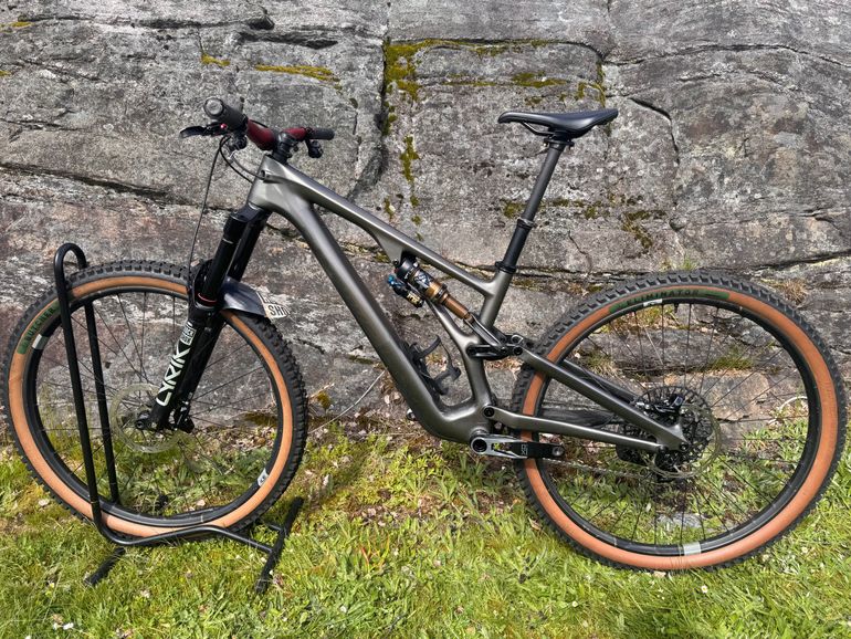Used Specialized S-Works Stumpjumper EVO Frameset 2023 2023 Mountainbike, Light Gray — image 2 of 6