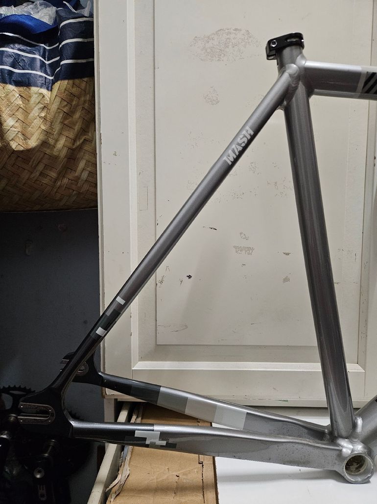 Used Cinelli Mash Frameset 2021 Road & Gravel, Gris claro — image 2 of 15