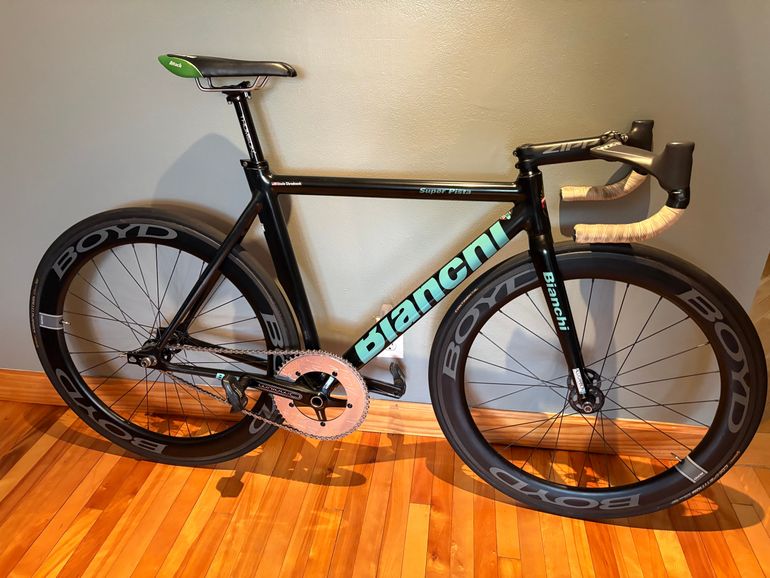 Used Bianchi Super Pista Frameset 2018 2018 Road & Gravel, Black — image 4 of 5