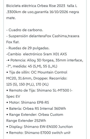 Tweedehands Orbea Rise SRAM X01 Eagle AXS 2023 Mountainbike — afbeelding 21 van 21