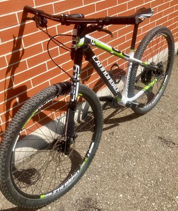 Used Cannondale Cannondale F-si Lefty Carbon 2015 Mountainbike, White — image 4 of 9