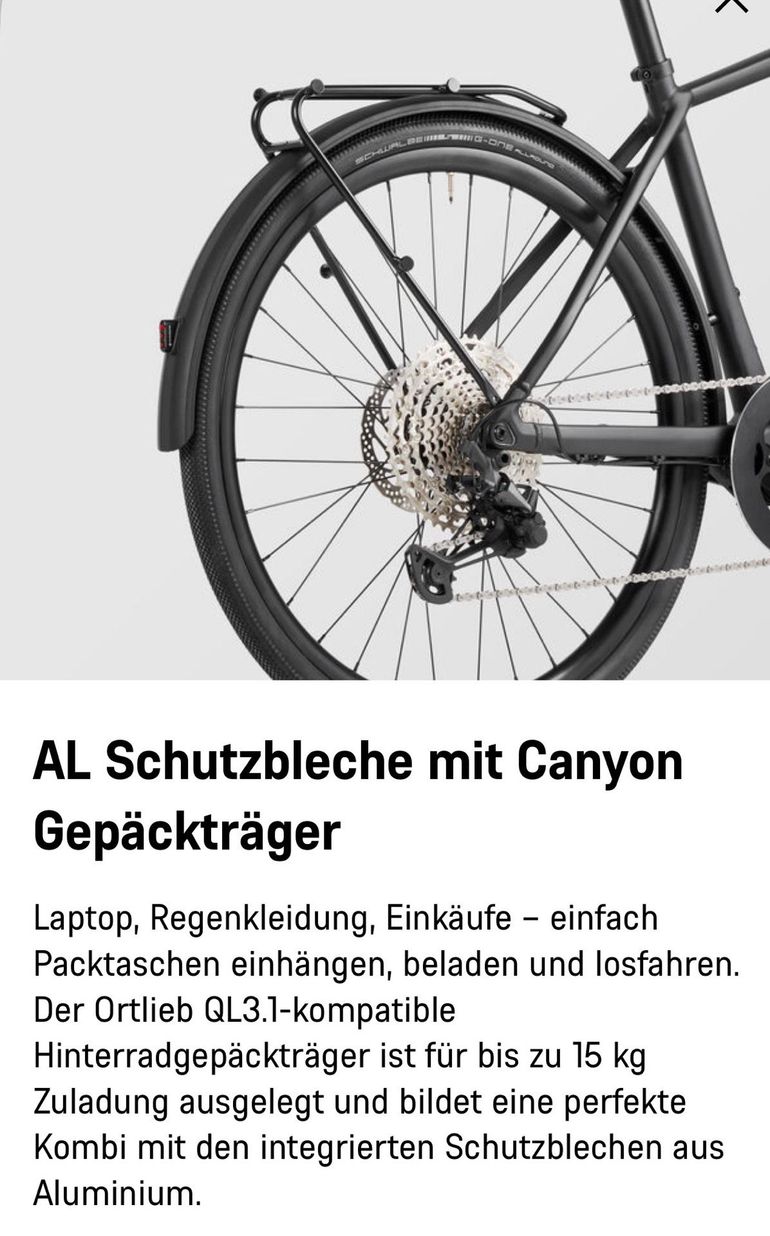 Used Canyon Commuter Shimano Deore XT 2023 Urban, Nero — image 11 of 16