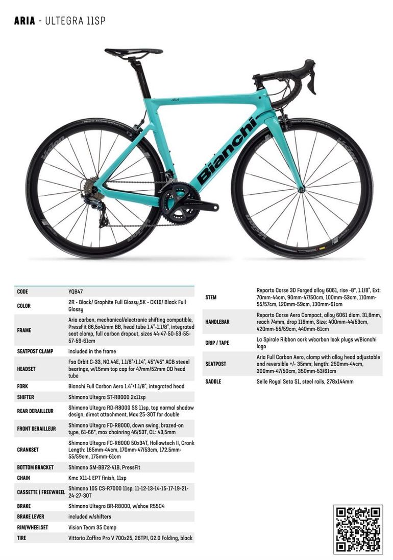 Used Bianchi Aria Shimano Ultegra 2021 Road & Gravel, Green — image 3 of 3