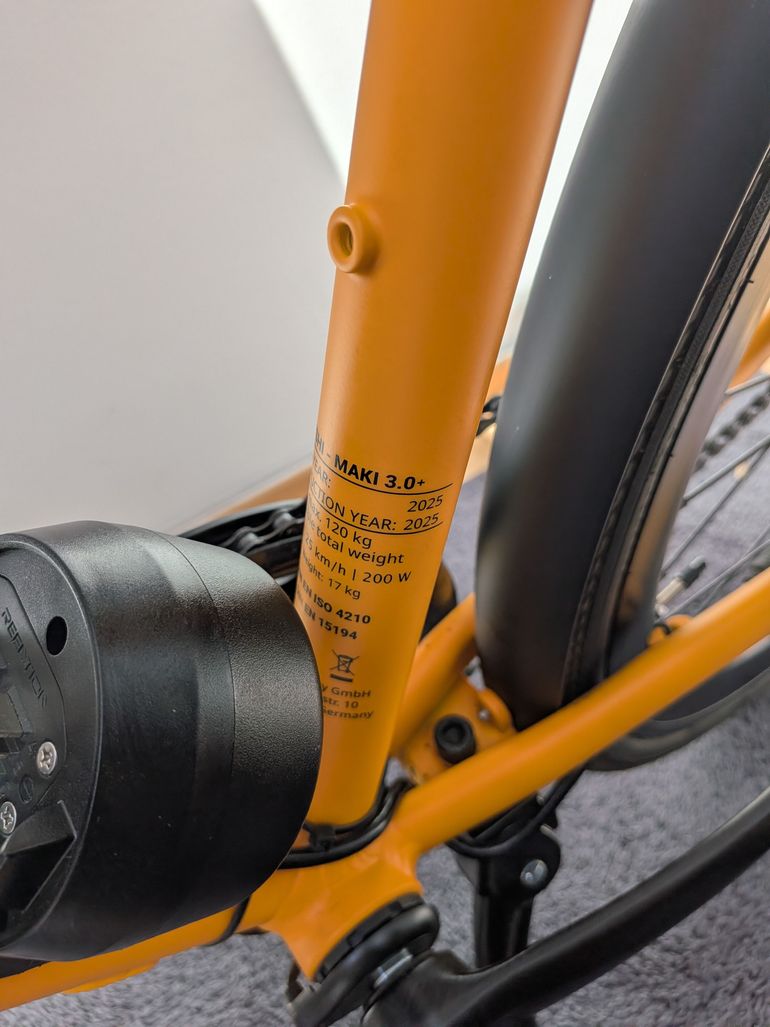 Used SUSHI Bikes E-Bike SUSHI BIKE Maki 3.0+ 2025 2025 Urban, Orange — image 2 of 8