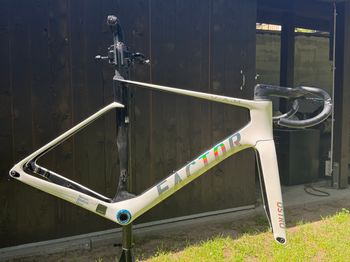 Used Factor OSTRO V.A.M. Disc Carbon 54cm Pearl White Chrome 2024 Frameset 2024 Route & Gravel
