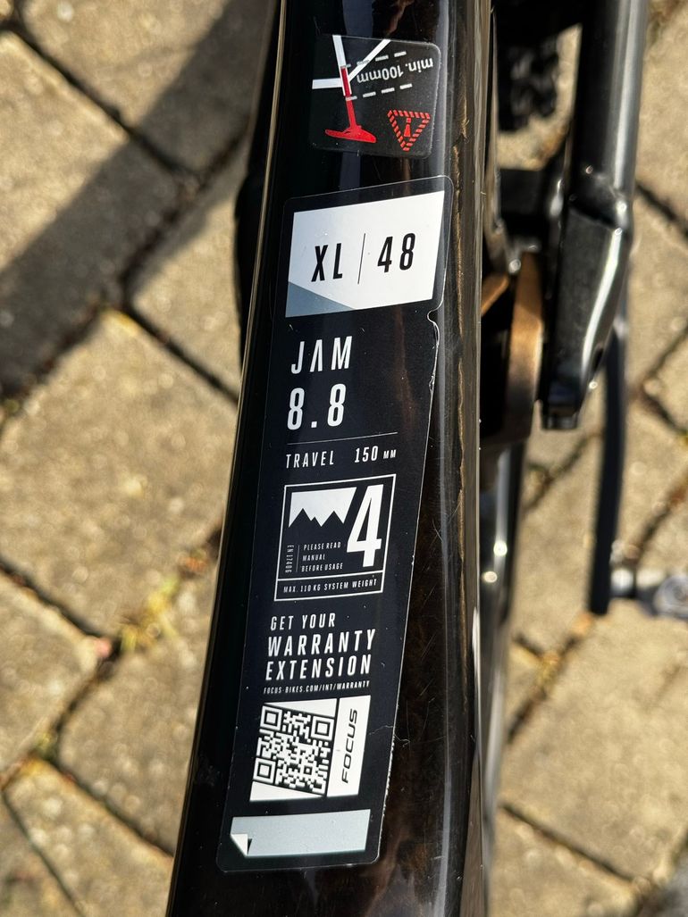 Used Focus JAM 8.8 2022 2022 Mountainbike, Nero — image 12 of 14