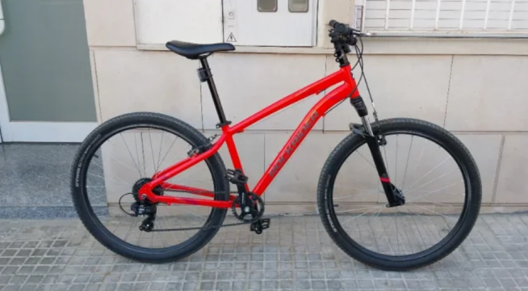 Used ROCKRIDER ST100 Monoplato 2021 Mountainbike, Red — image 2 of 3
