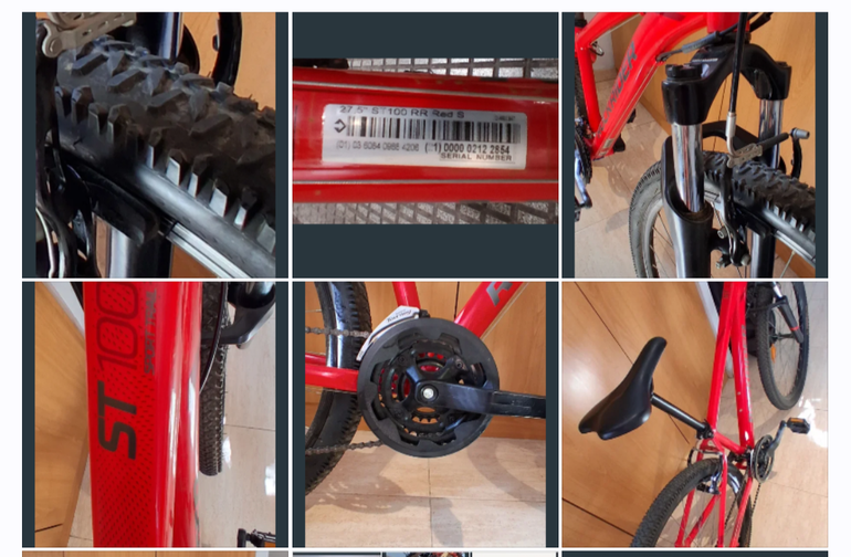 Used ROCKRIDER ST100 S (no Envio) 2021 Mountainbike, Red — image 3 of 3