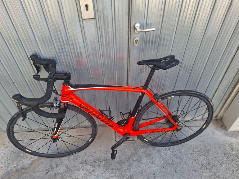 Used Specialized Tarmac SL4 Sport 2017 2017 Road & Gravel, Orange — image 3 of 7