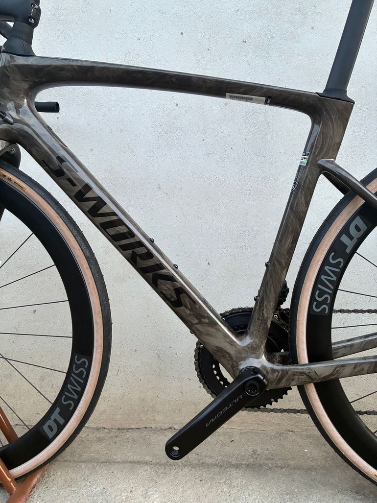 Used Specialized S-Works Roubaix SL8 Di2 2025 2025 Road & Gravel, Light Gray — image 6 of 8