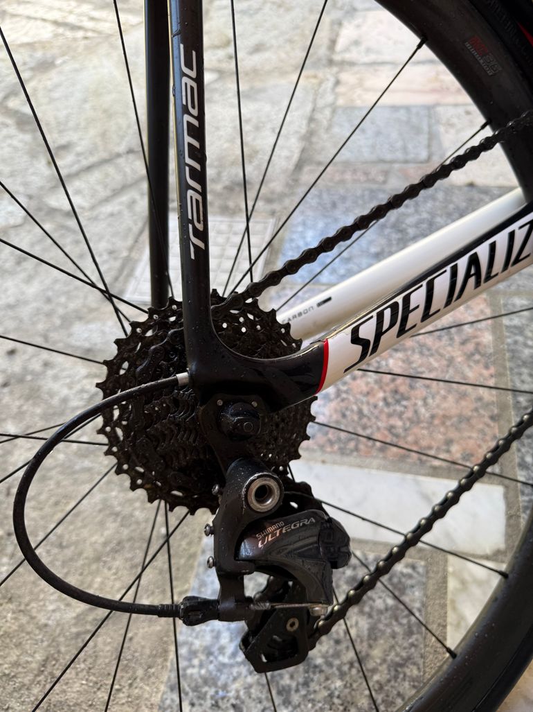 Used Specialized Men's Tarmac SL5 Expert DA 2018 2018 Road & Gravel, White — image 2 of 7
