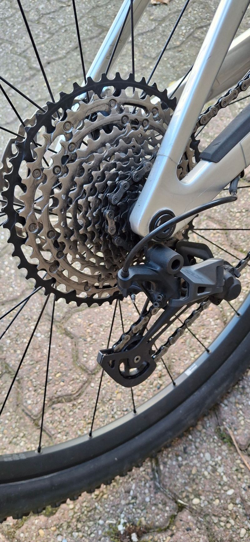 Canyon Lux Trail CF 7 2024 2024 Mountainbike usato, Grigio chiaro — immagine 6 di 18