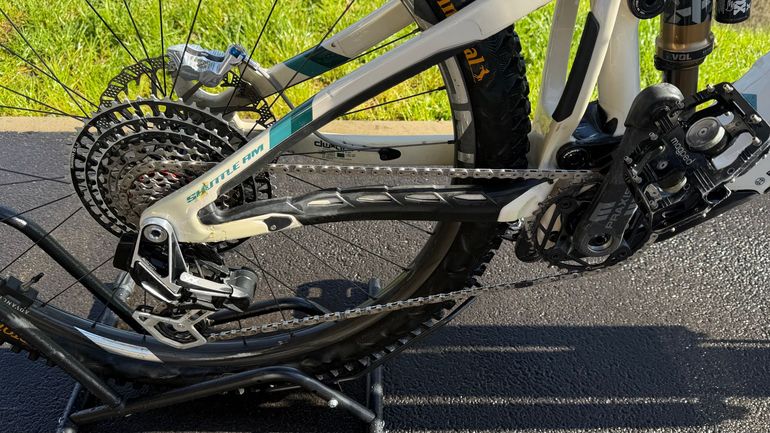 Used Pivot SHUTTLE AM Team XX Eagle Transmission w/ Carbon Wheels 2024 2024 Mountainbike, White, 29 — image 4 of 4
