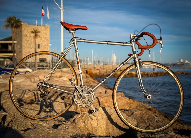 Used Peugeot Peugeot Custom Simplex Vintage 1975 Road & Gravel, Light Gray — image 5 of 7