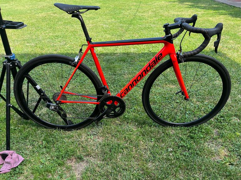 Used Cannondale SuperSix EVO Hi-MOD RED eTap 2017 2017 Road & Gravel, Orange — image 8 of 8