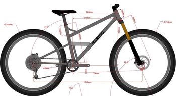 Used marino Marino Custom L-TWOO A2 2024 Mountainbike, Light Gray — image 11 of 11