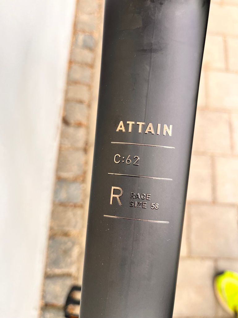 Used CUBE ATTAIN C:62, RACE 2026 2026 Road & Gravel, Black — image 3 of 8