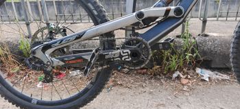 Used YT YT Custom SRAM X01 DH 2017 Mountainbike, Light Gray — image 5 of 6